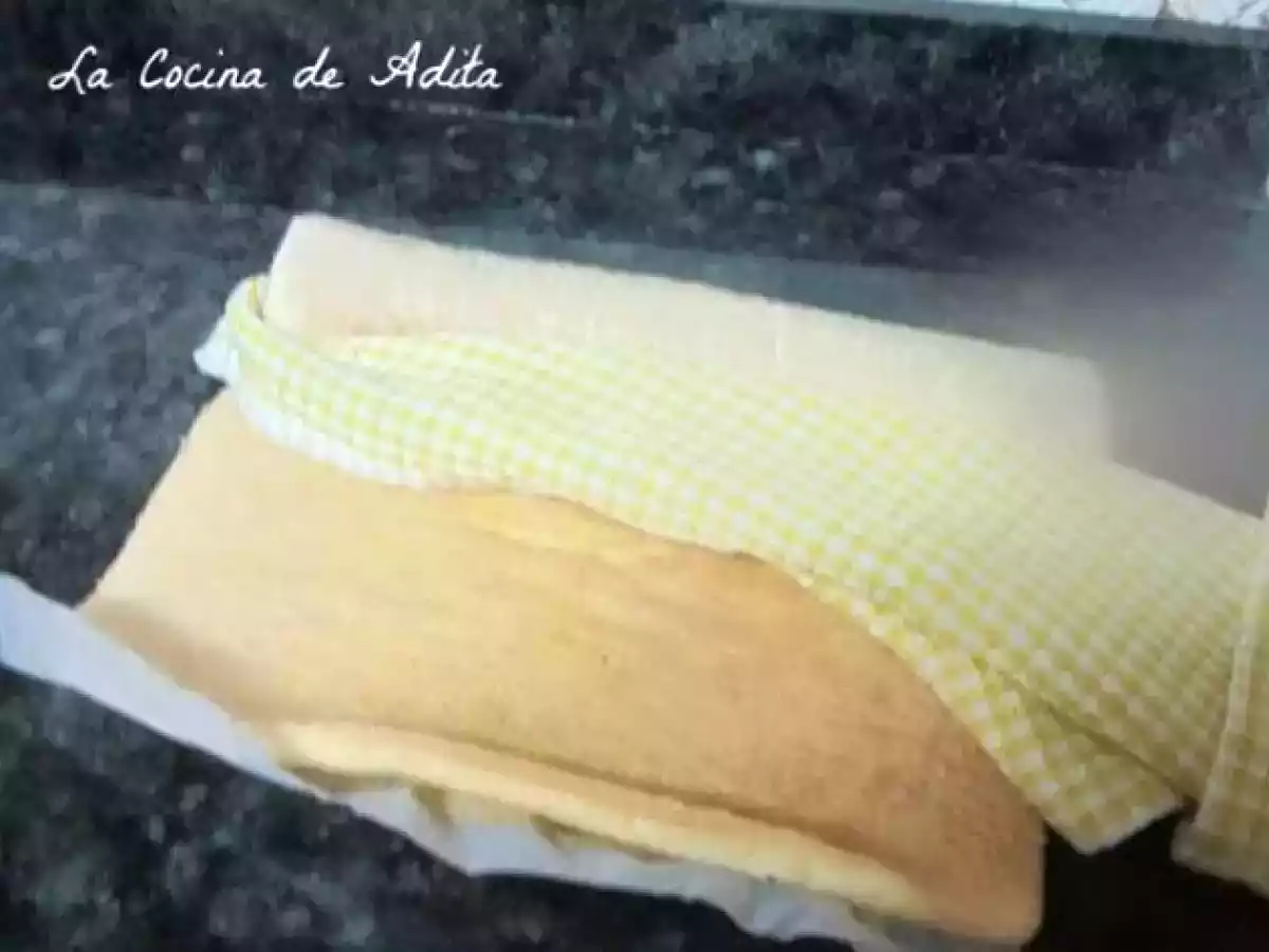 Tronco relleno de turrón con bizcocho esponja de pistacho - foto 10