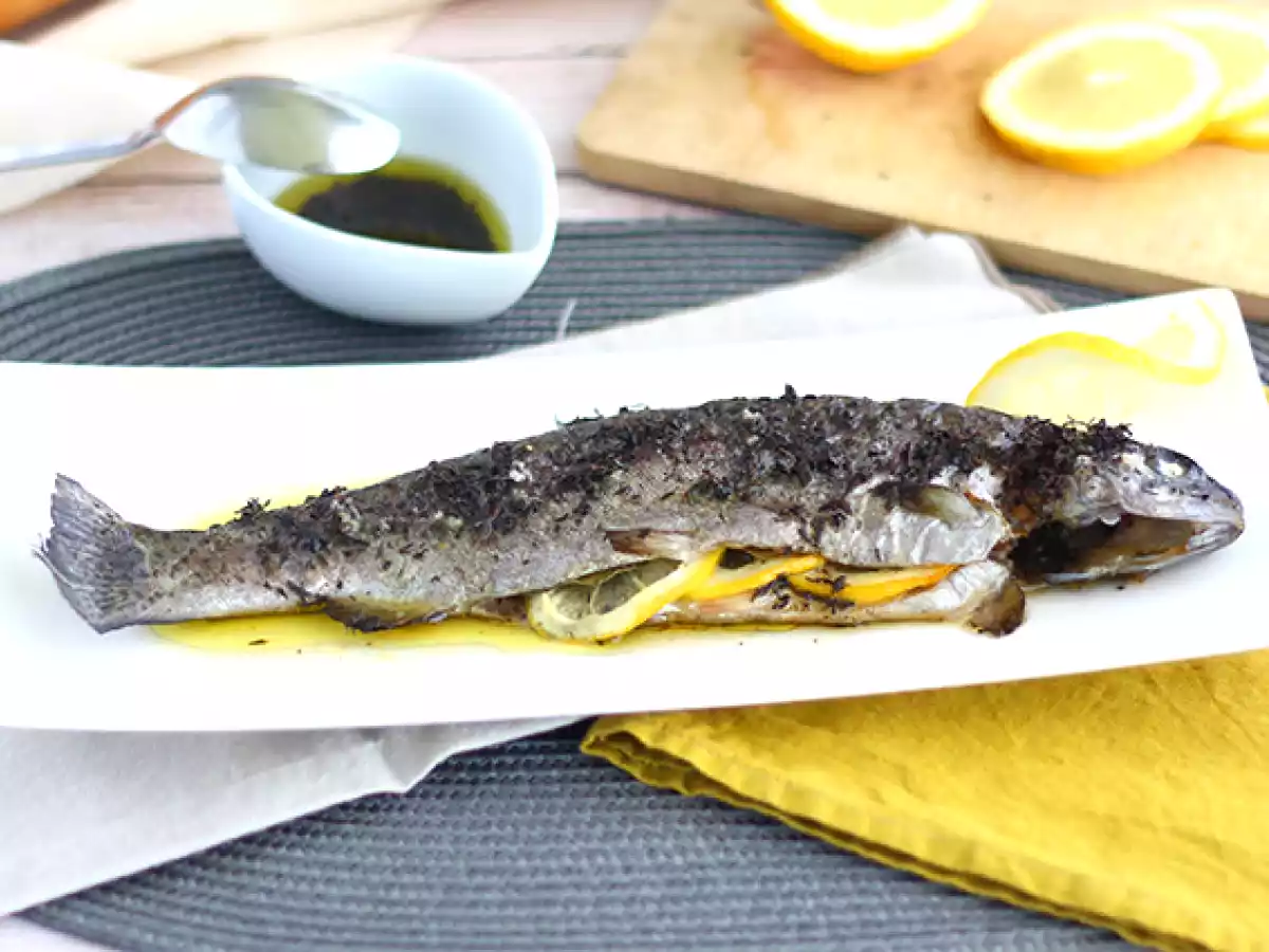 Trucha al horno con tomillo y limón - foto 3