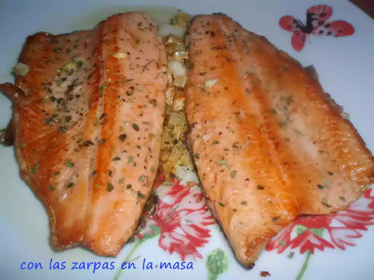 Trucha al orégano