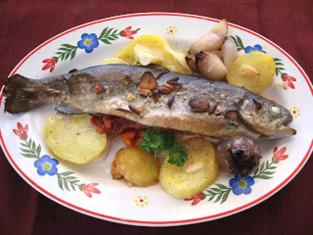 Trucha con Jamón | Recetas de Cocina