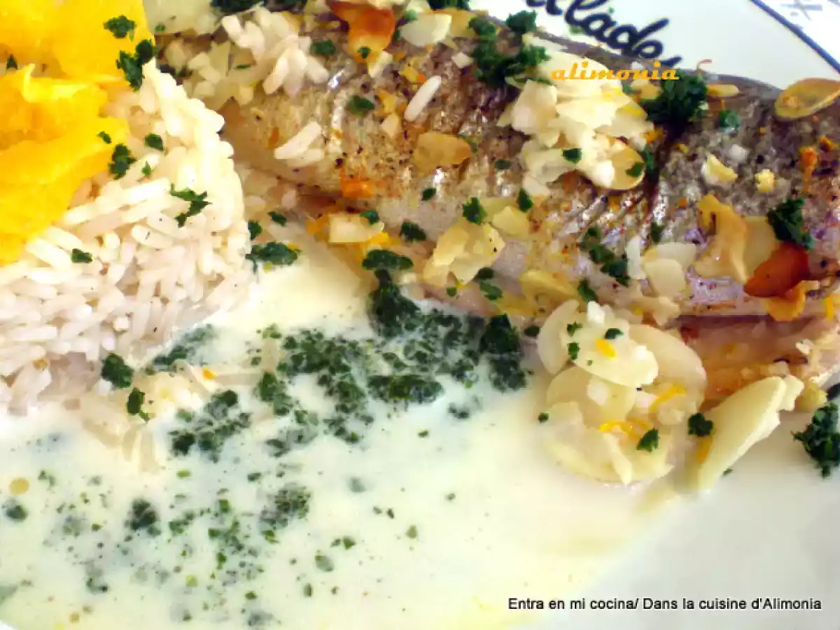 Truchas asalmonadas almendras-naranja / Truites saumonnées aux amandes-orange - foto 4