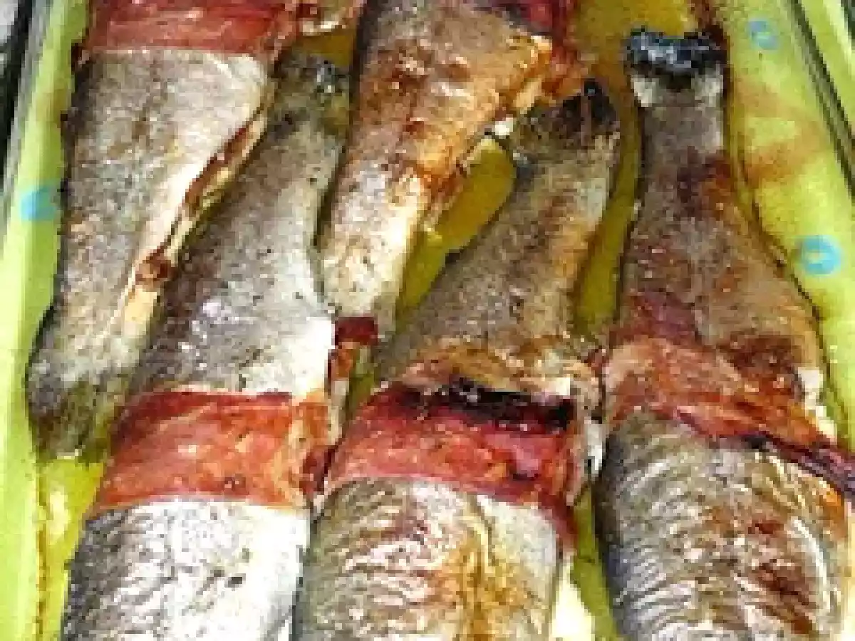 Truchas con Jamón y miel