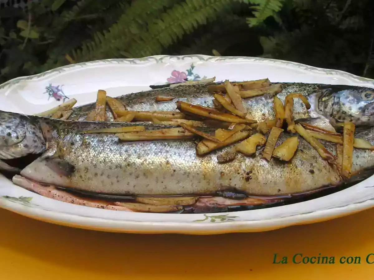 Truchas maceradas en salsa de soja y jengibre - foto 2