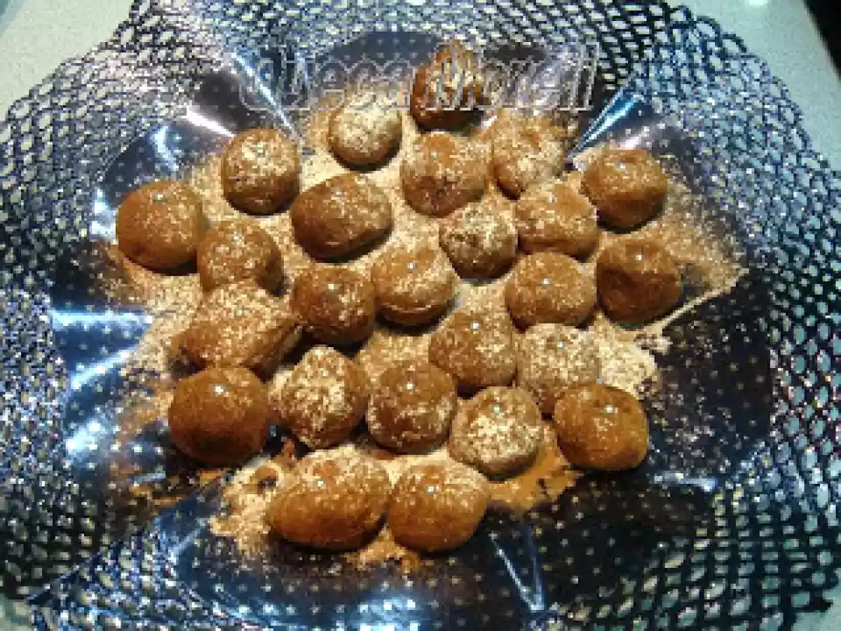 TRUFAS DE CHOCOLATE AL ACEITE DE OLIVA.