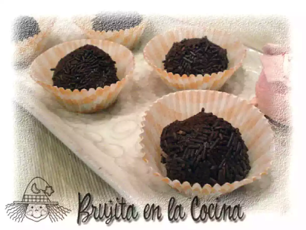Trufas de chocolate con crema de orujo - foto 2