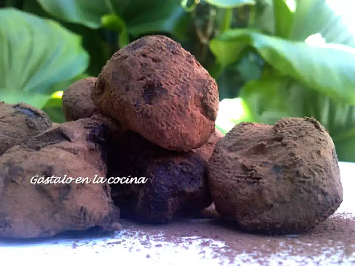 TRUFAS DE CHOCOLATE CON MACA