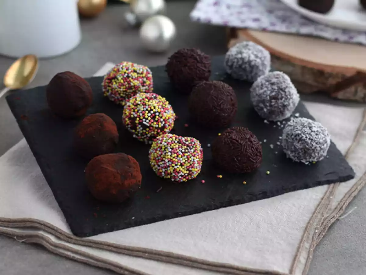 Trufas de chocolate (decoradas)