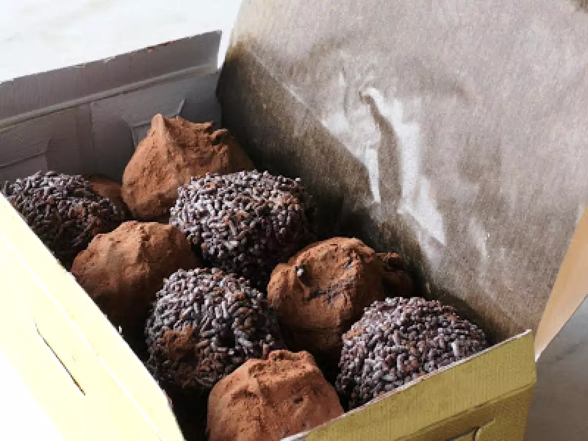 Trufas de chocolate para San Valentín