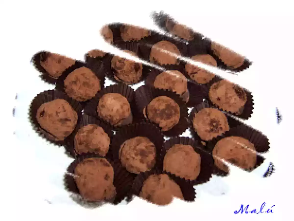 TRUFAS DE CHOCOLATE Y ARROZ INFLADO
