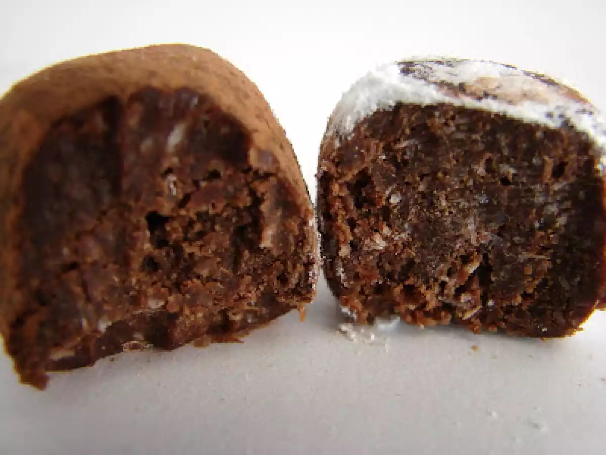 Trufas de chocolate y coco al ron - foto 2