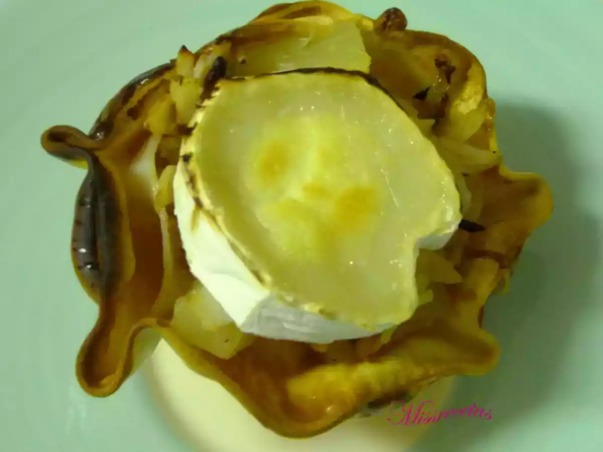 Tulipas de piña con jamón ( receta rápida )