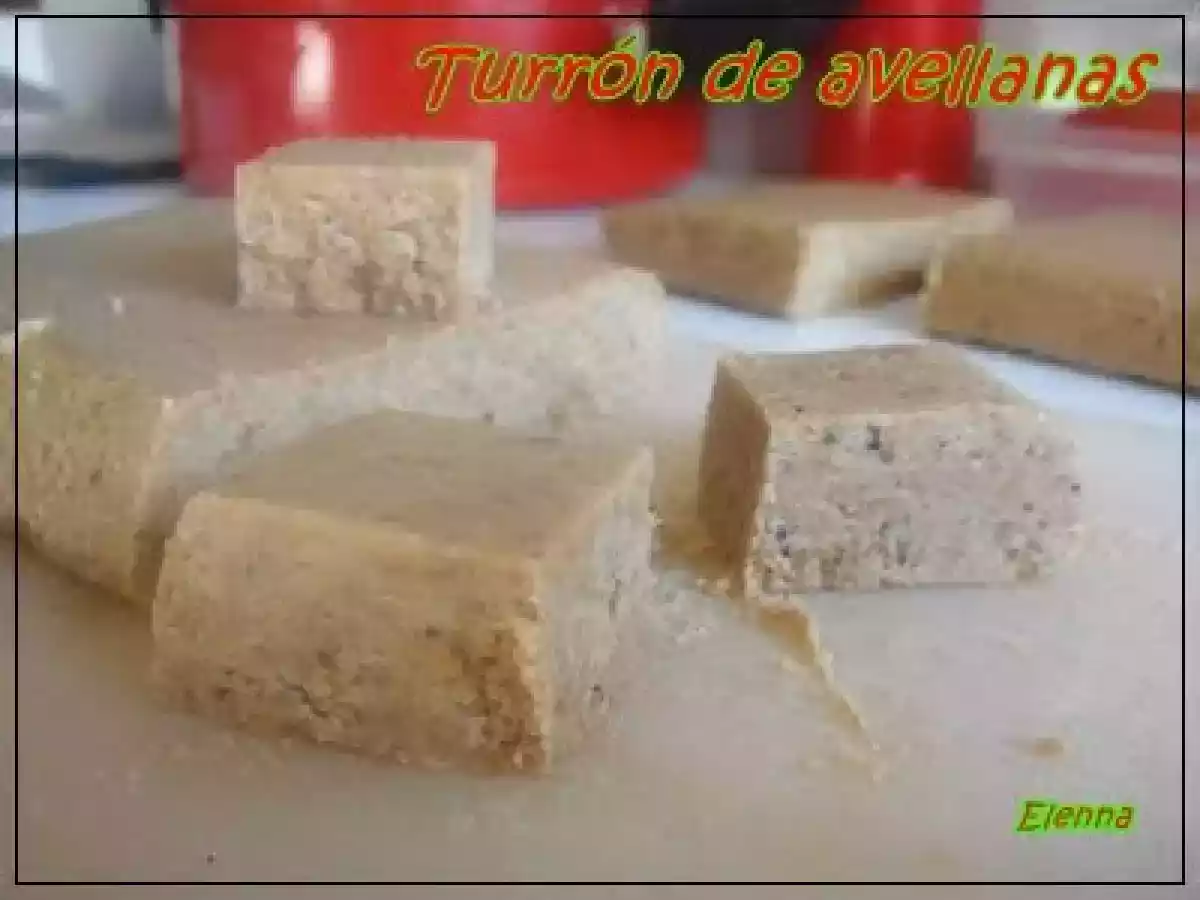 Turrón de avellanas