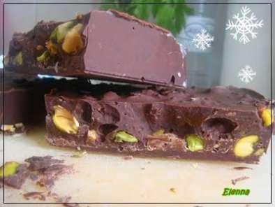 Turrón de chocolate con pistachos - foto 3