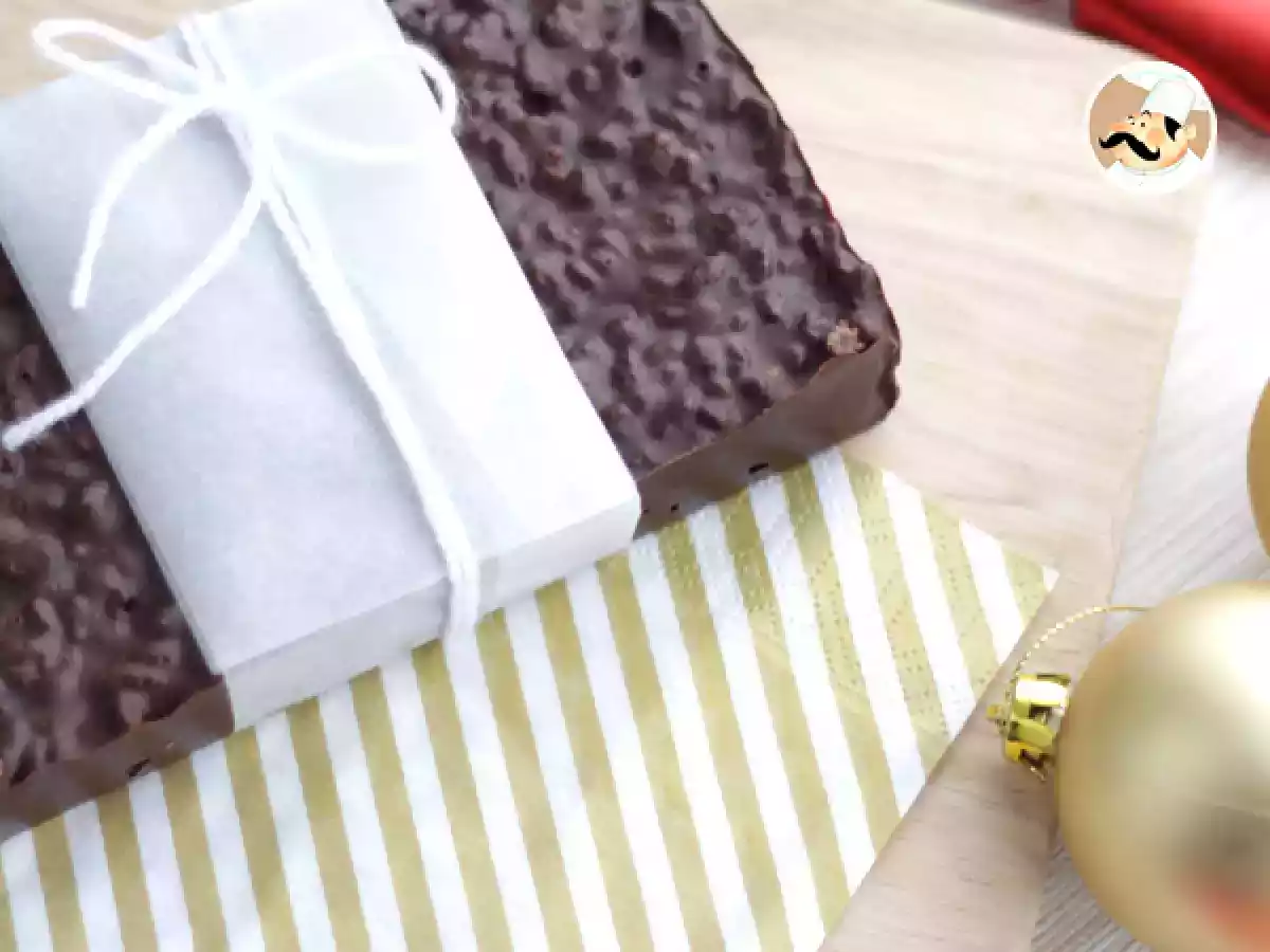 Turrón de chocolate para Navidad