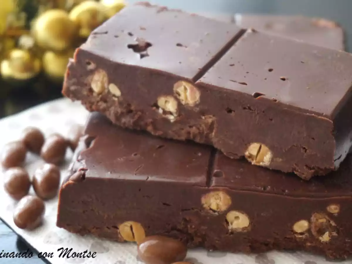 Turrón de chocolate y conguitos
