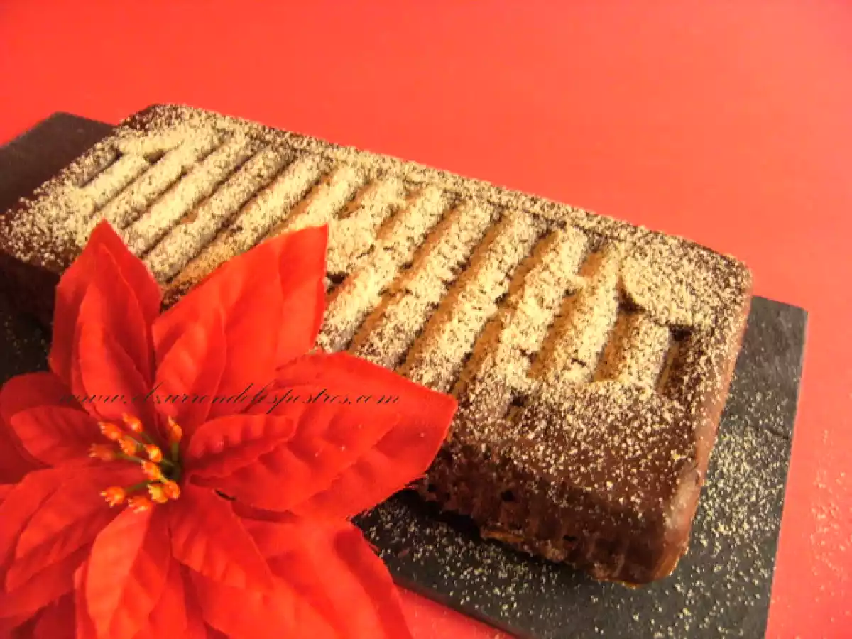 Turrón de Chocolate y Crujiente de Gofio