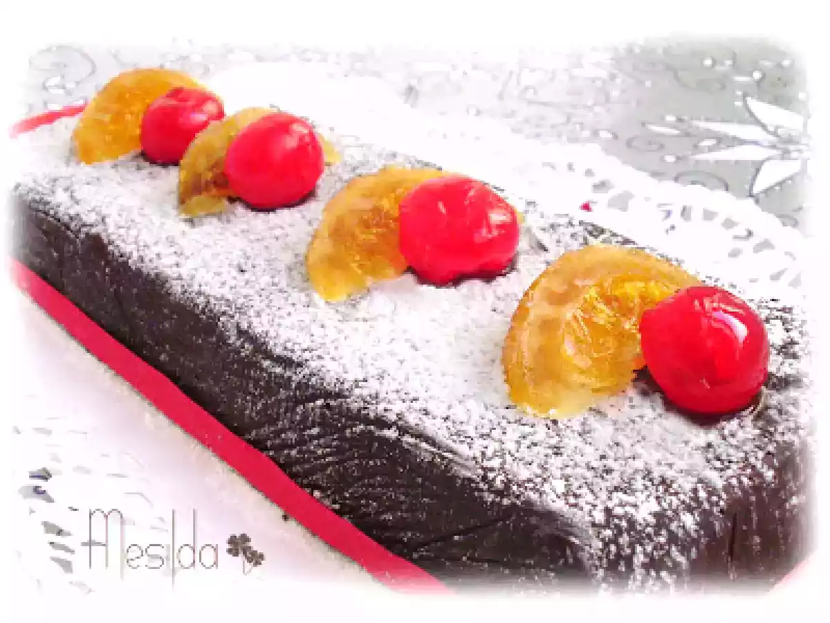 TURRON DE CHOCOLATE Y NARANJA CONFITADA - foto 2