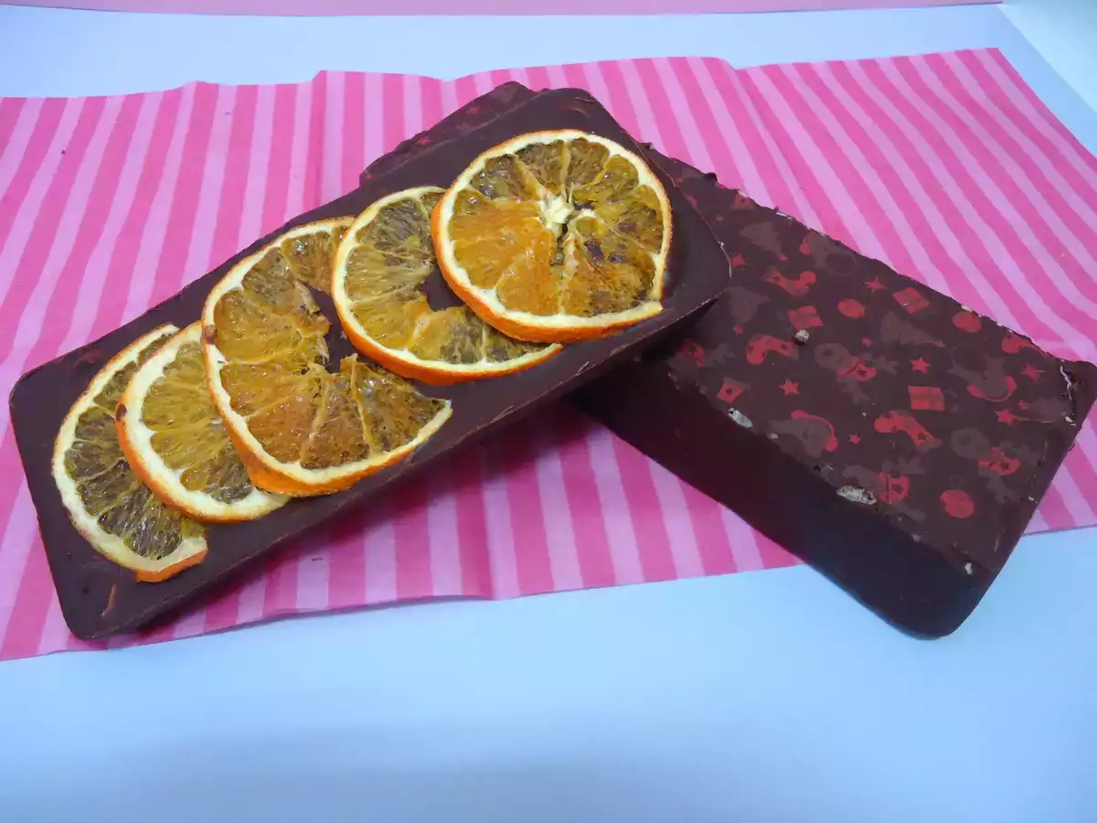 Turron tipo Suchard y turron de naranja y frutos secos sin azucar - foto 2