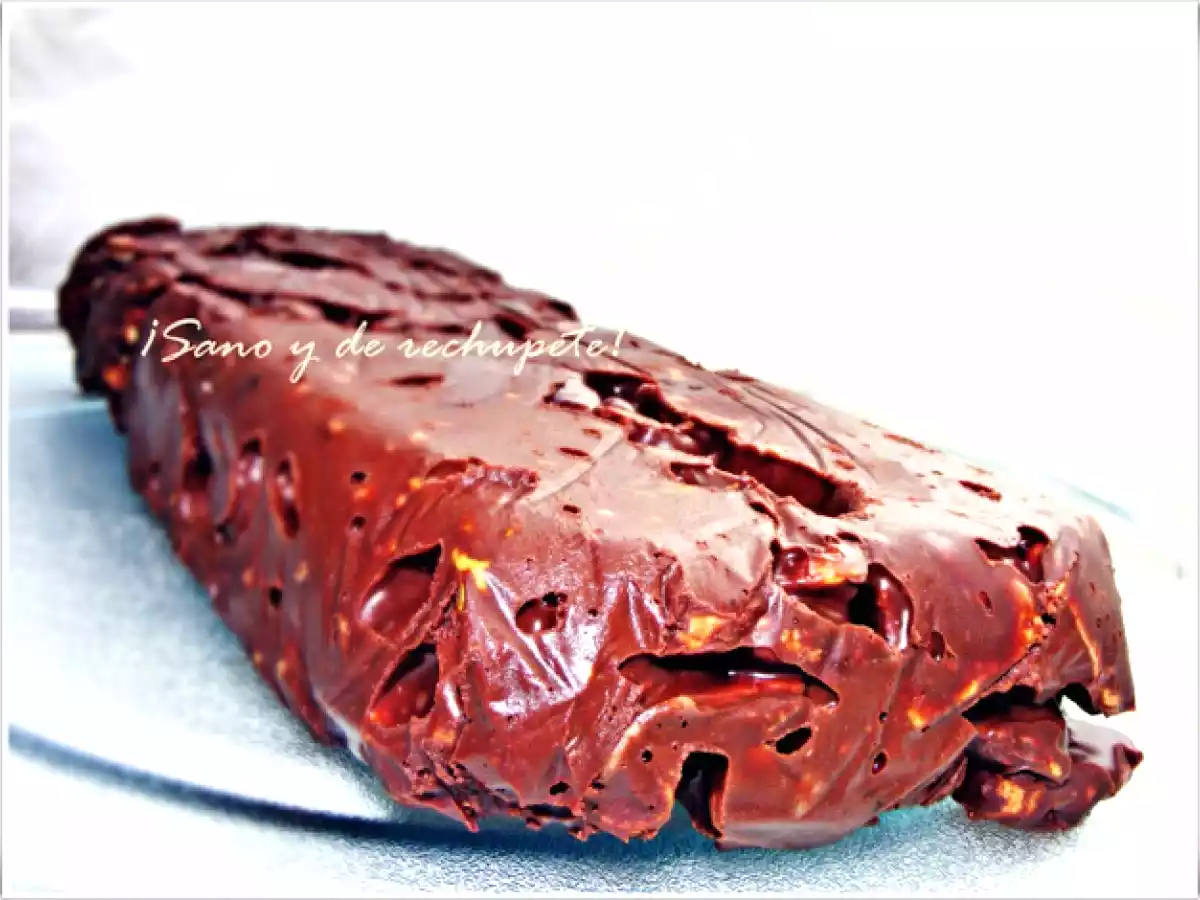 Turroncete de galletas integrales, frutos secos y dátiles - foto 3