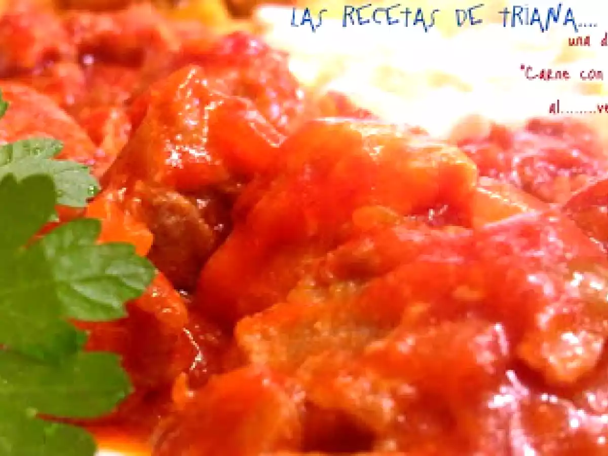 Una tapa de Carne con tomate ... - foto 2