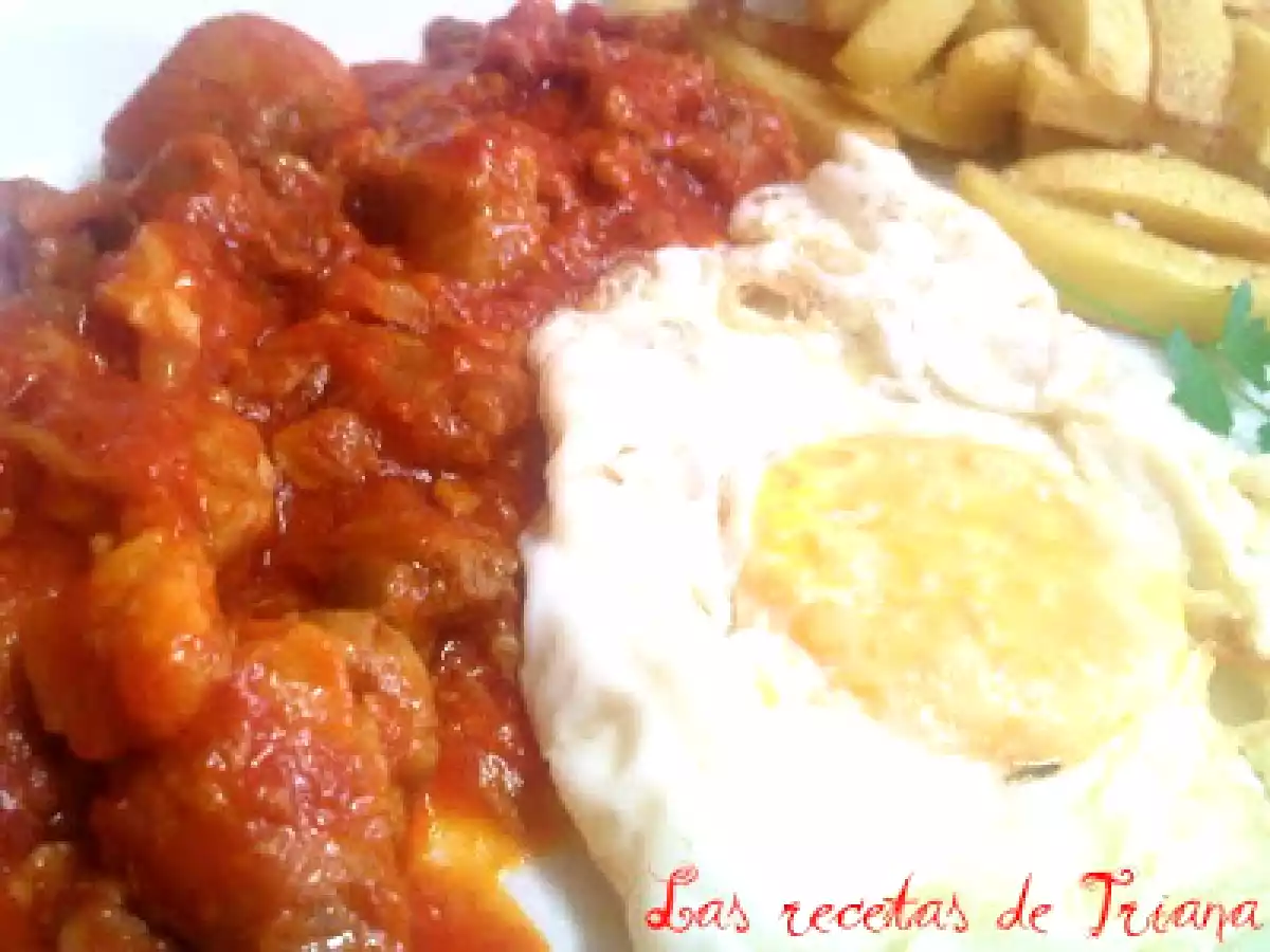 Una tapa de Carne con tomate ... - foto 3