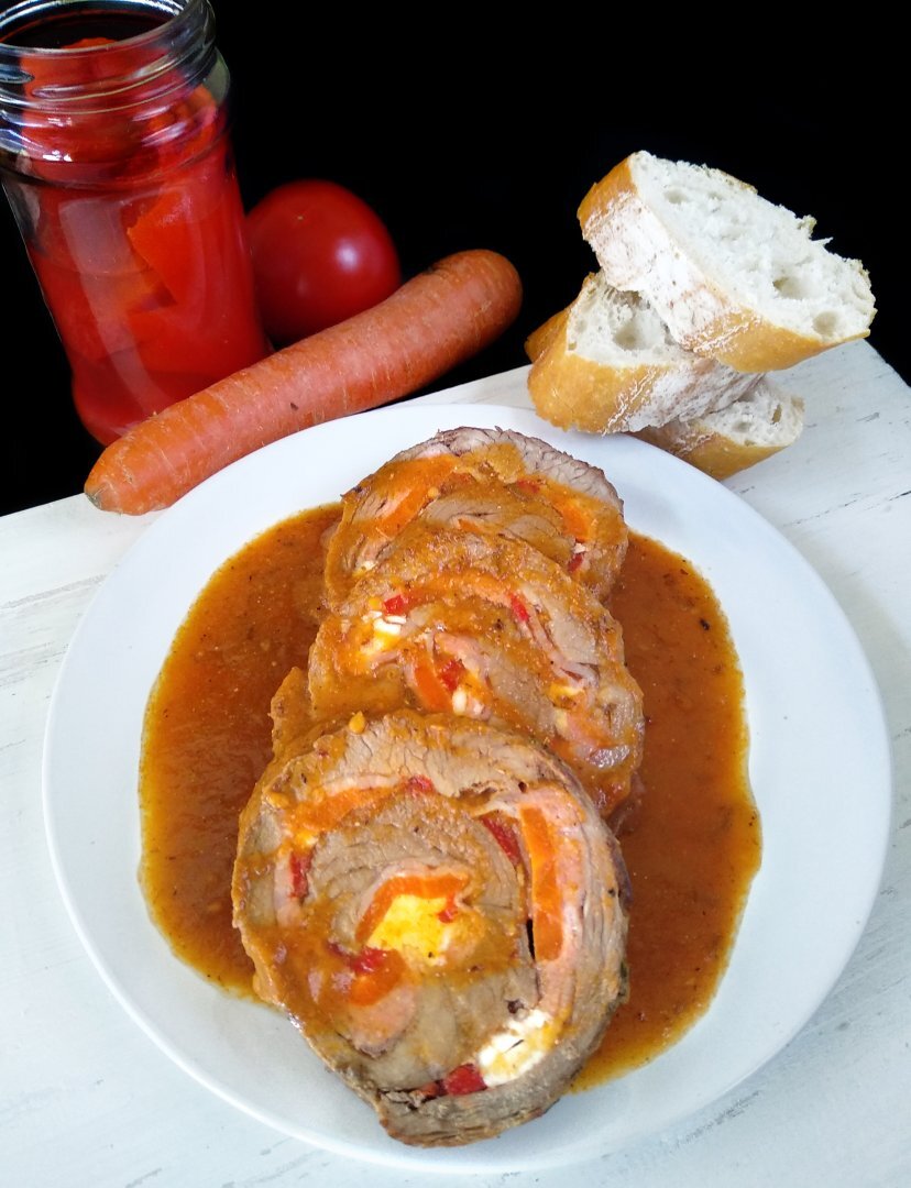 Vacío de ternera relleno: receta fácil en olla rápida