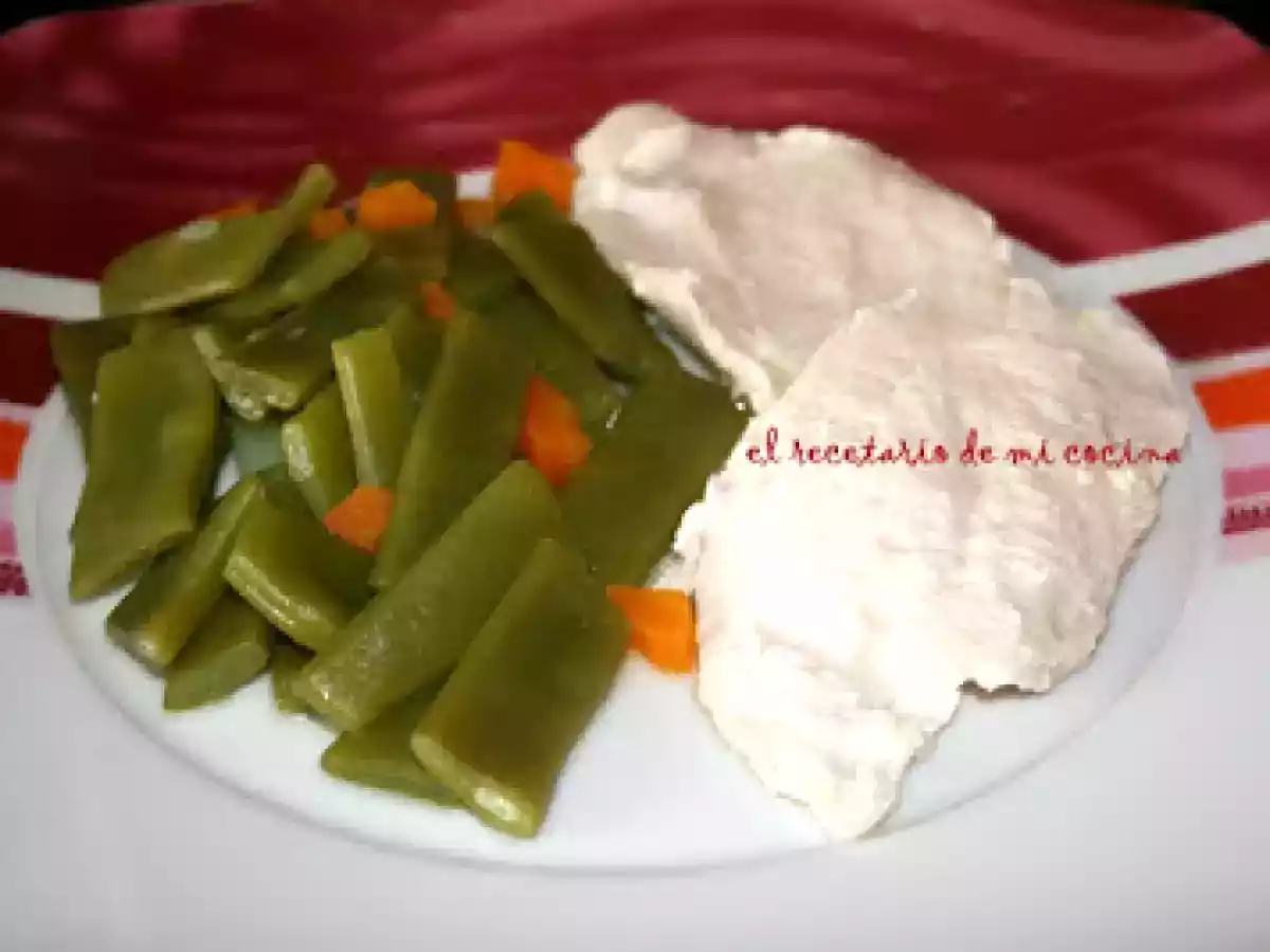 VAINAS CON PATATAS Y PECHUGA DE POLLO TM31