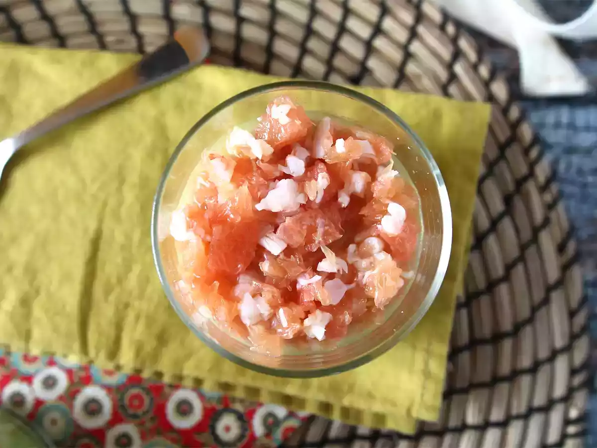 Vasitos de aguacate, gambas y pomelo ¡una receta súper refrescante! - foto 2