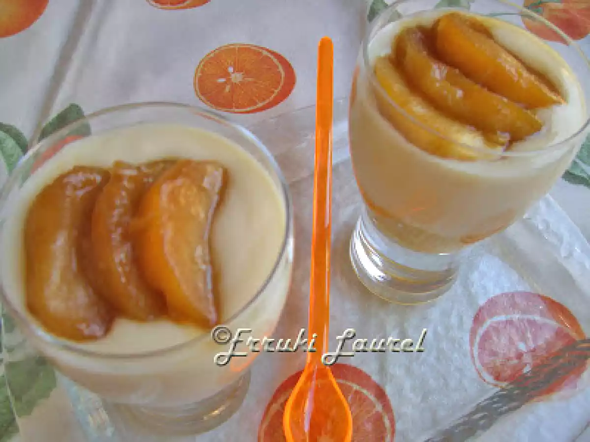 Vasitos dúo natillas y manzana