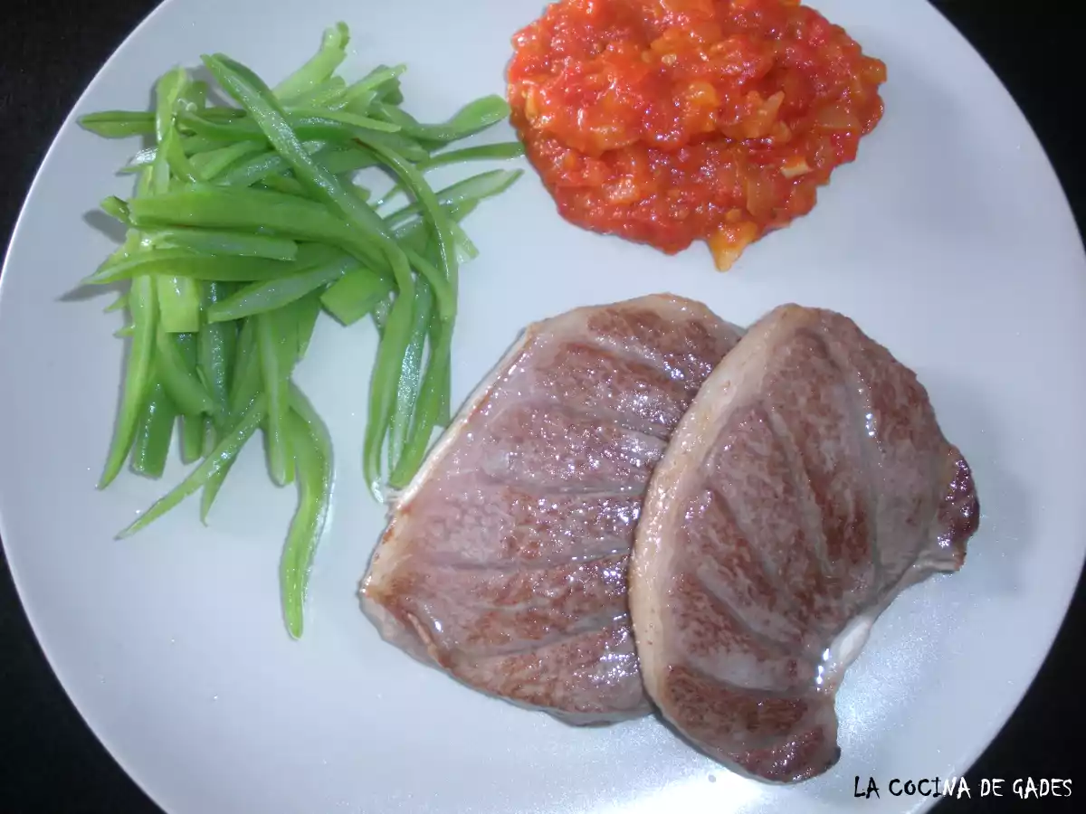 Ventresca de atún rojo a la plancha