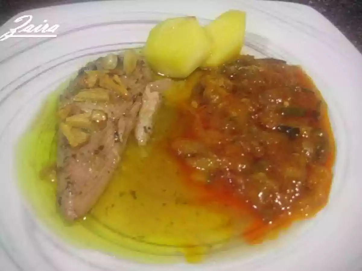 Ventresca de bonito al horno