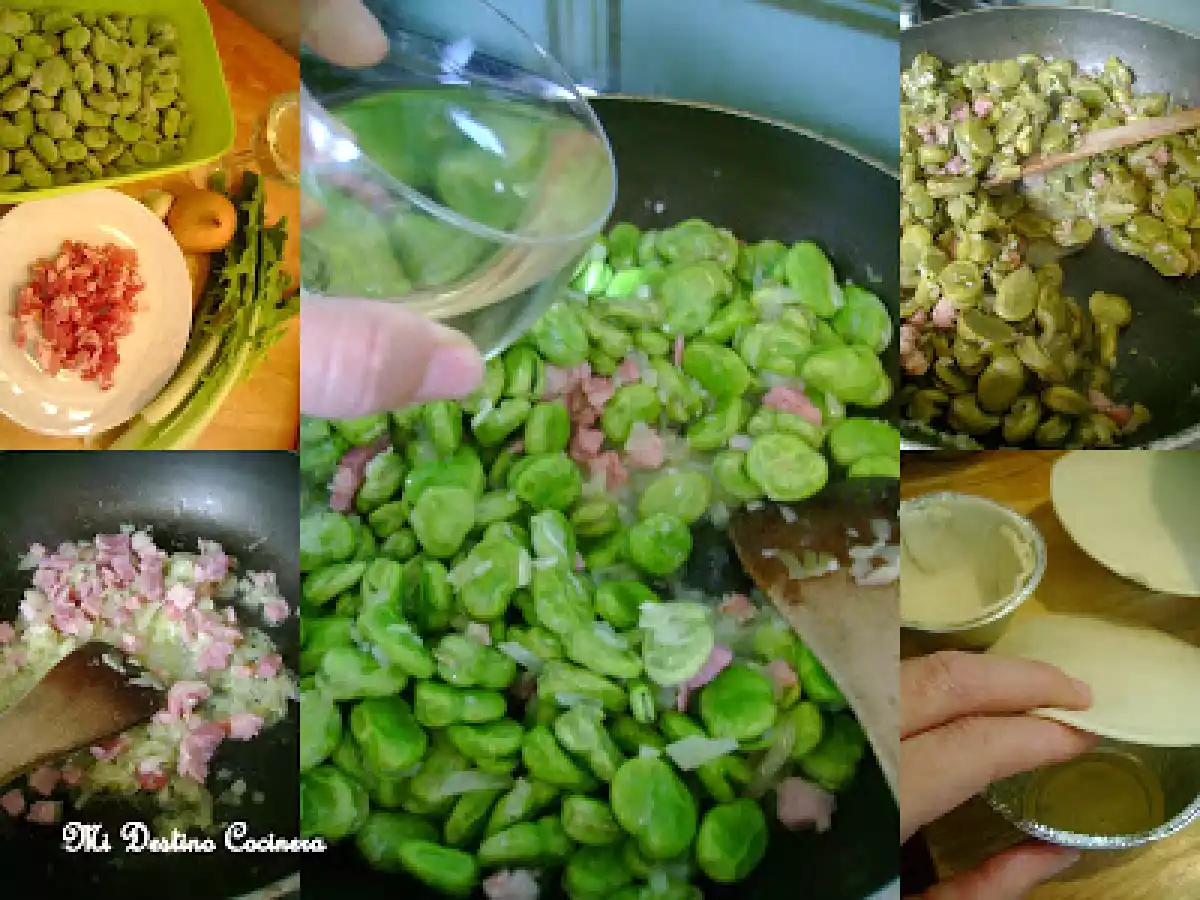 Verdes de Invierno: Cestillos Rellenos de Achicoria, Habas y Bacon. - foto 2