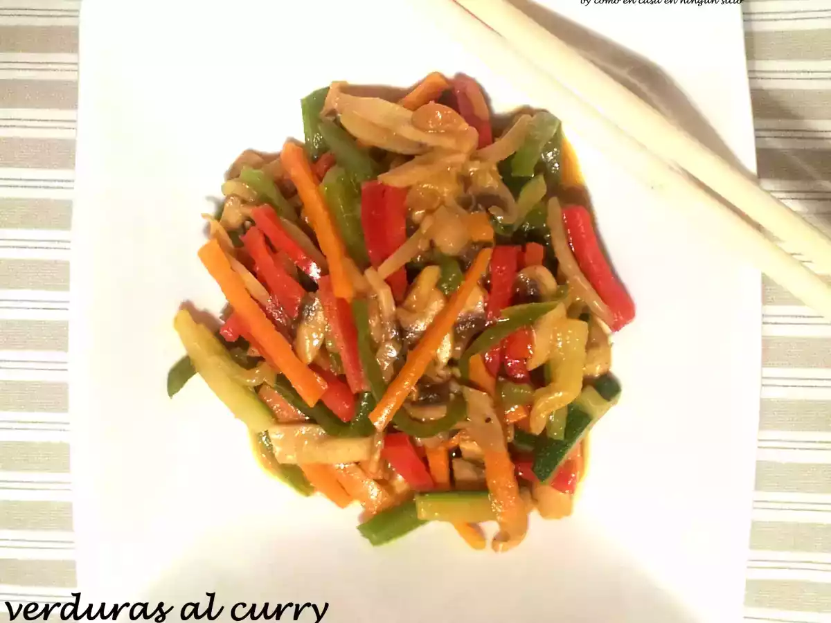 Verduras al curry