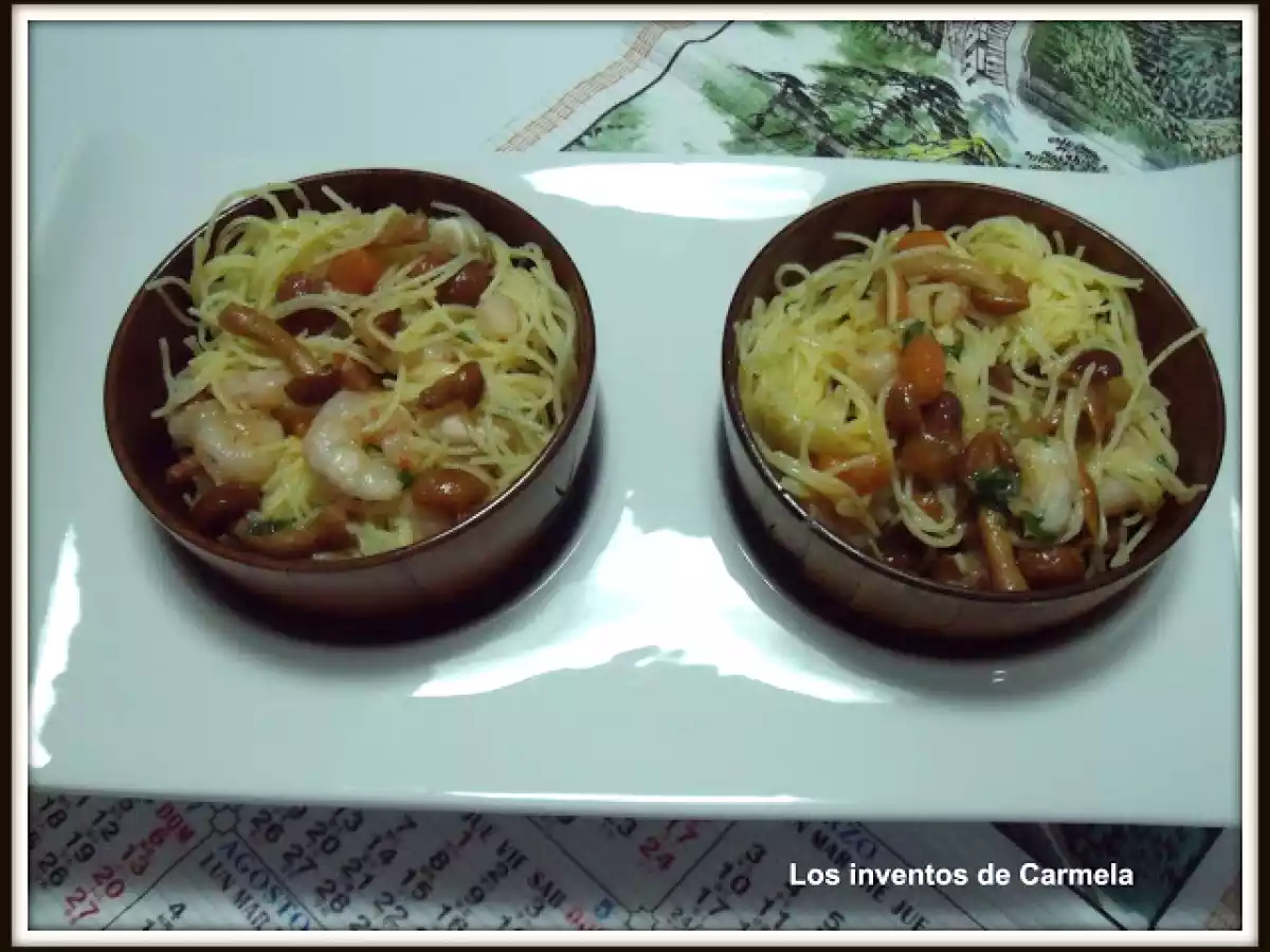 Vermicelli con gambas