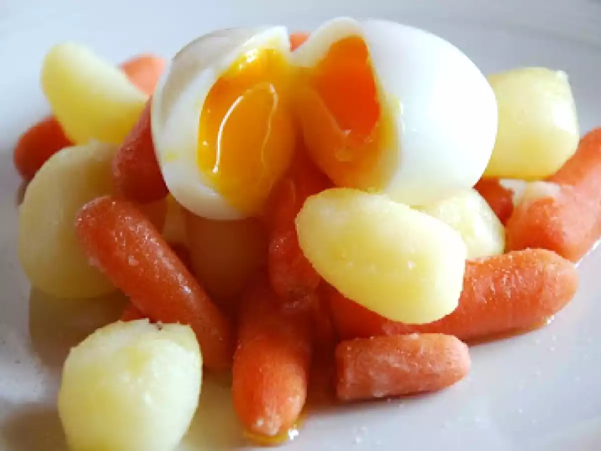 Video-receta: verdura cocida con huevo Mollet