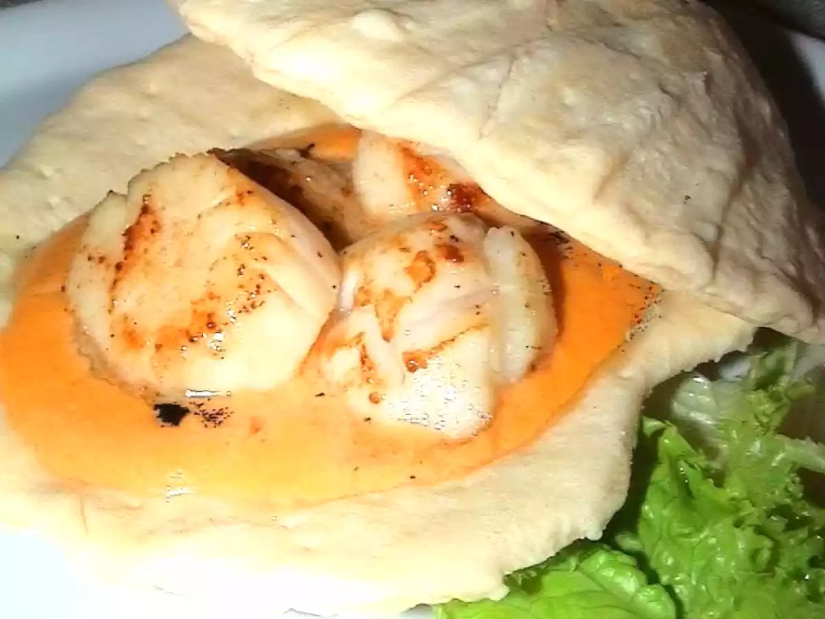 Vieiras con Crema de Ajos y Coral al Aroma de Vainilla - foto 2