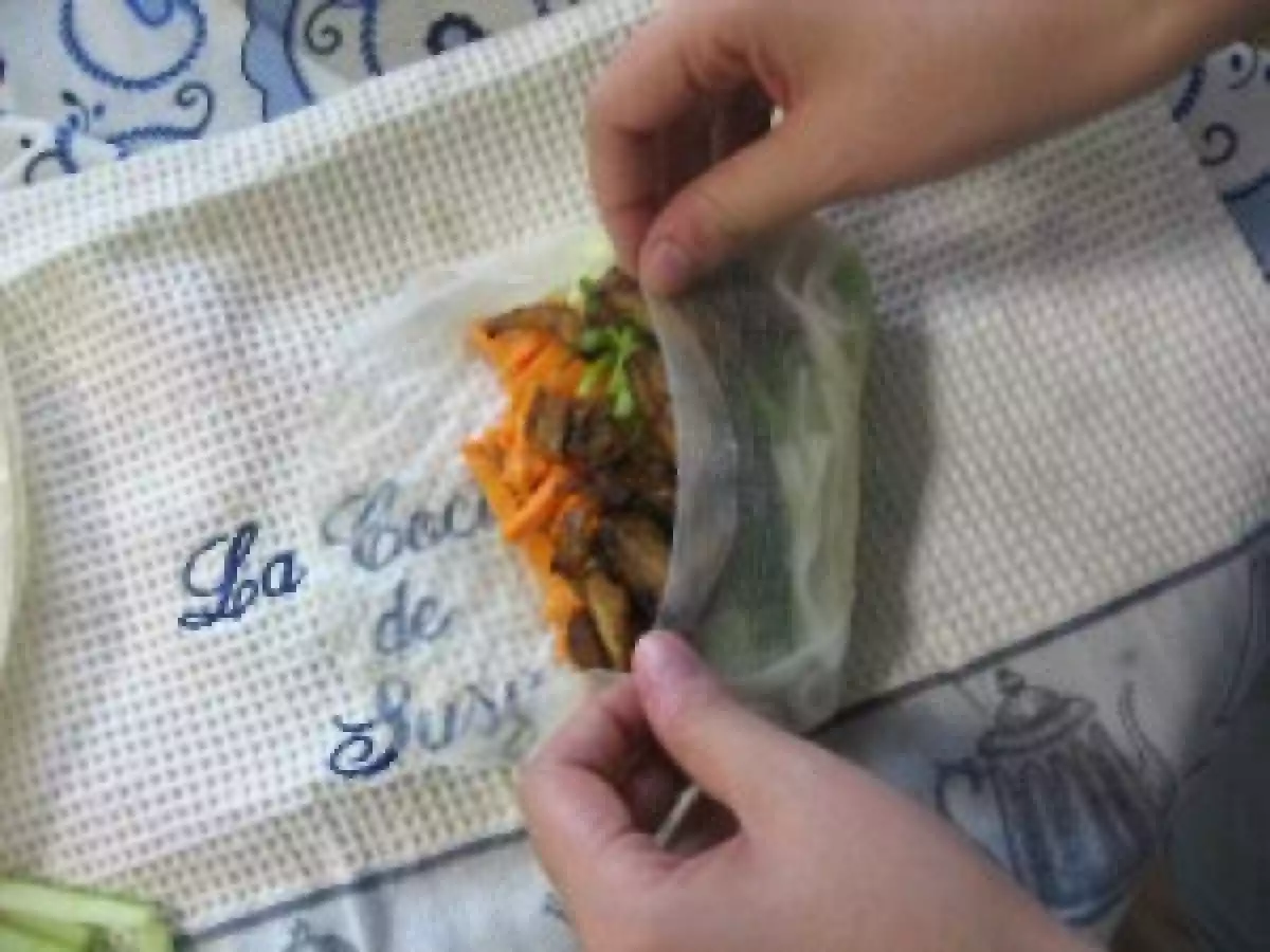 Vietnamese Rolls con salsa de Mani-Hoisin - foto 8