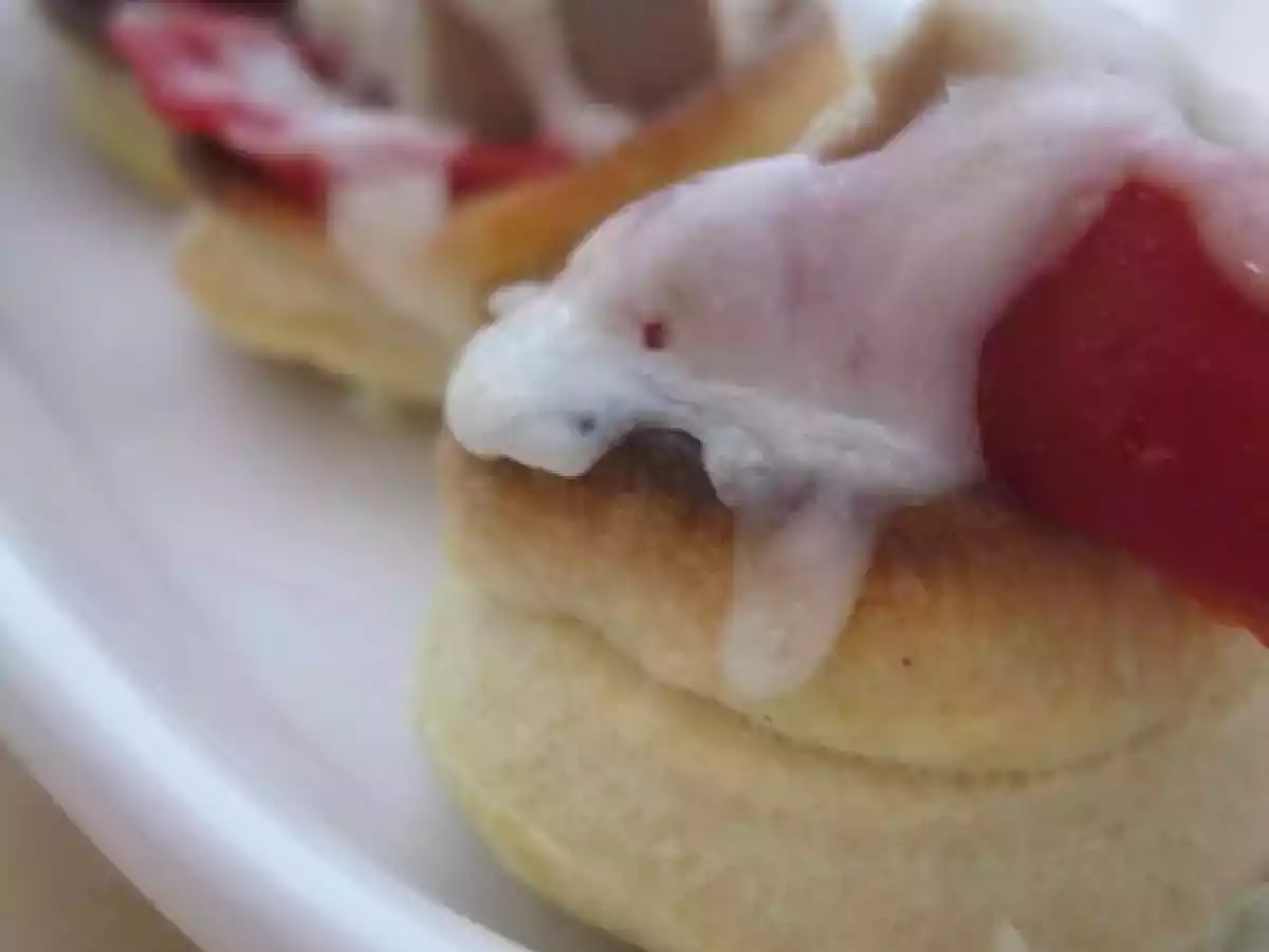 Volovanes Aperitivo de Atún y Pimiento morrón