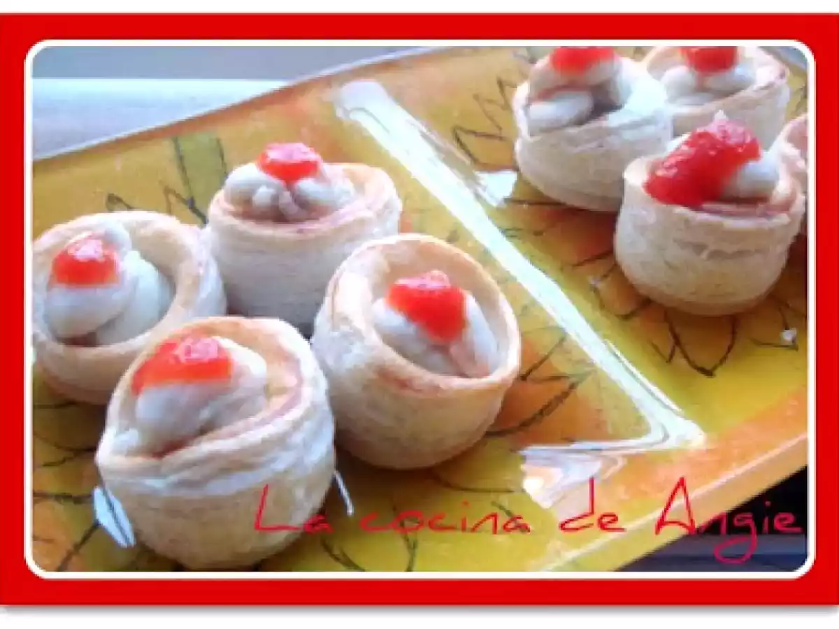 VOLOVANES CON GORGONZOLA Y MERMELADA