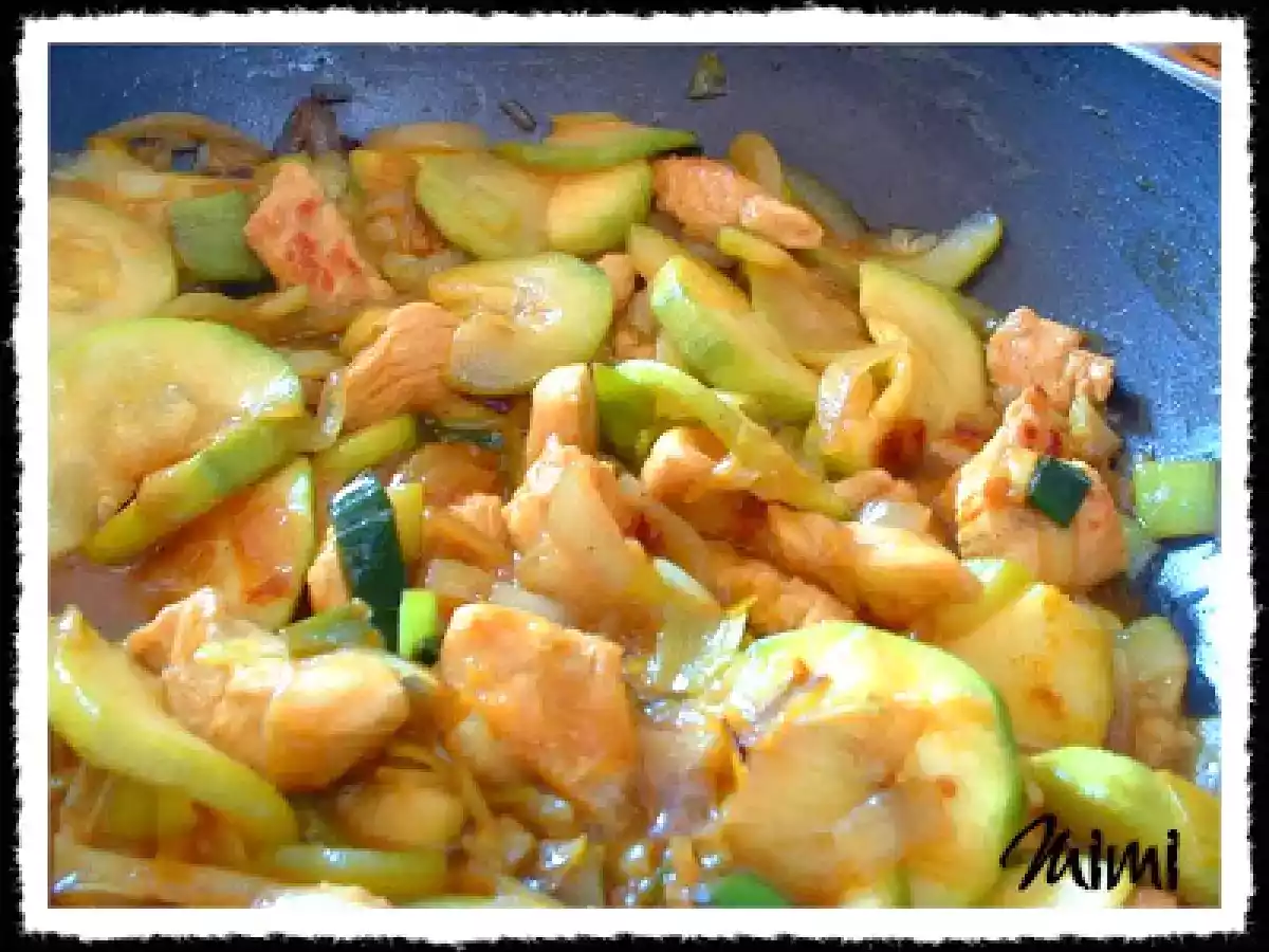 Wok de Pollo con Salsa de Curry y Coco - foto 2