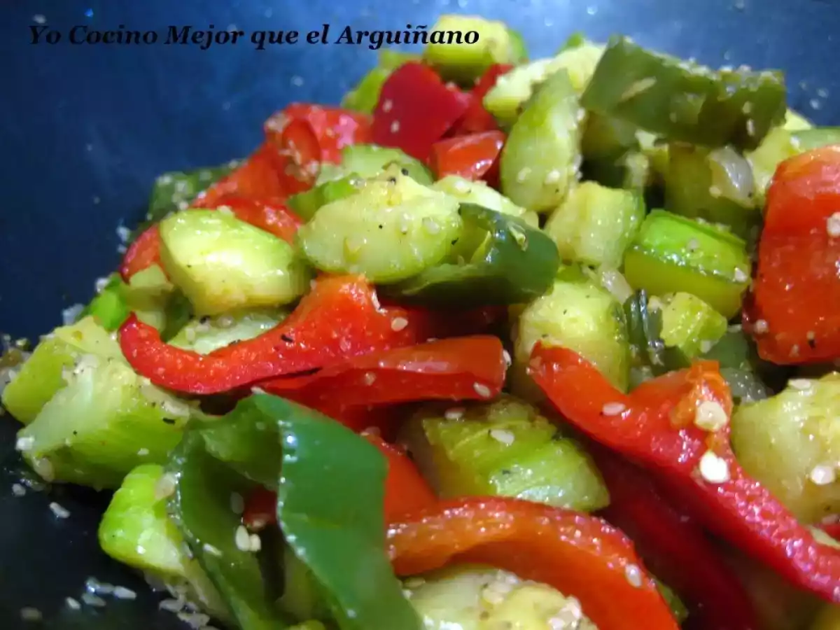 Wok de Verduras con Sésamo