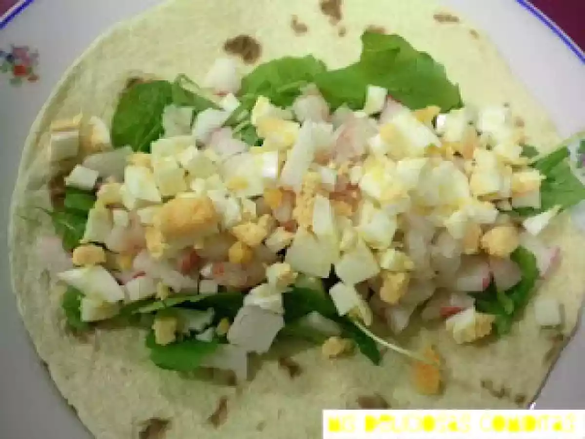 Wrap gambas y rúcula - foto 2