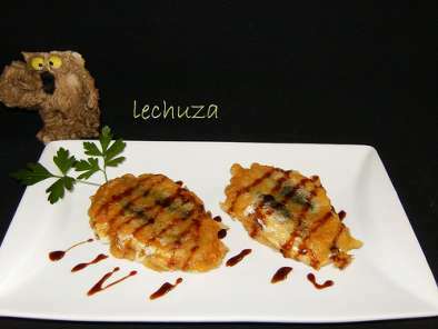 Xoubas en tempura rellenas de queso san simón - foto 7