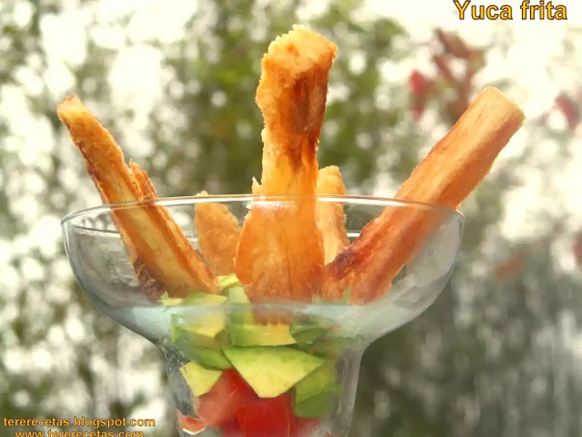 Yuca frita.