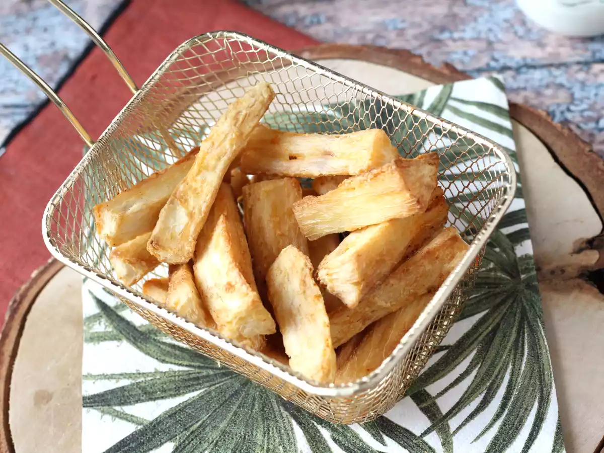 Yuca frita en freidora de aire: un aperitivo crujiente y saludable