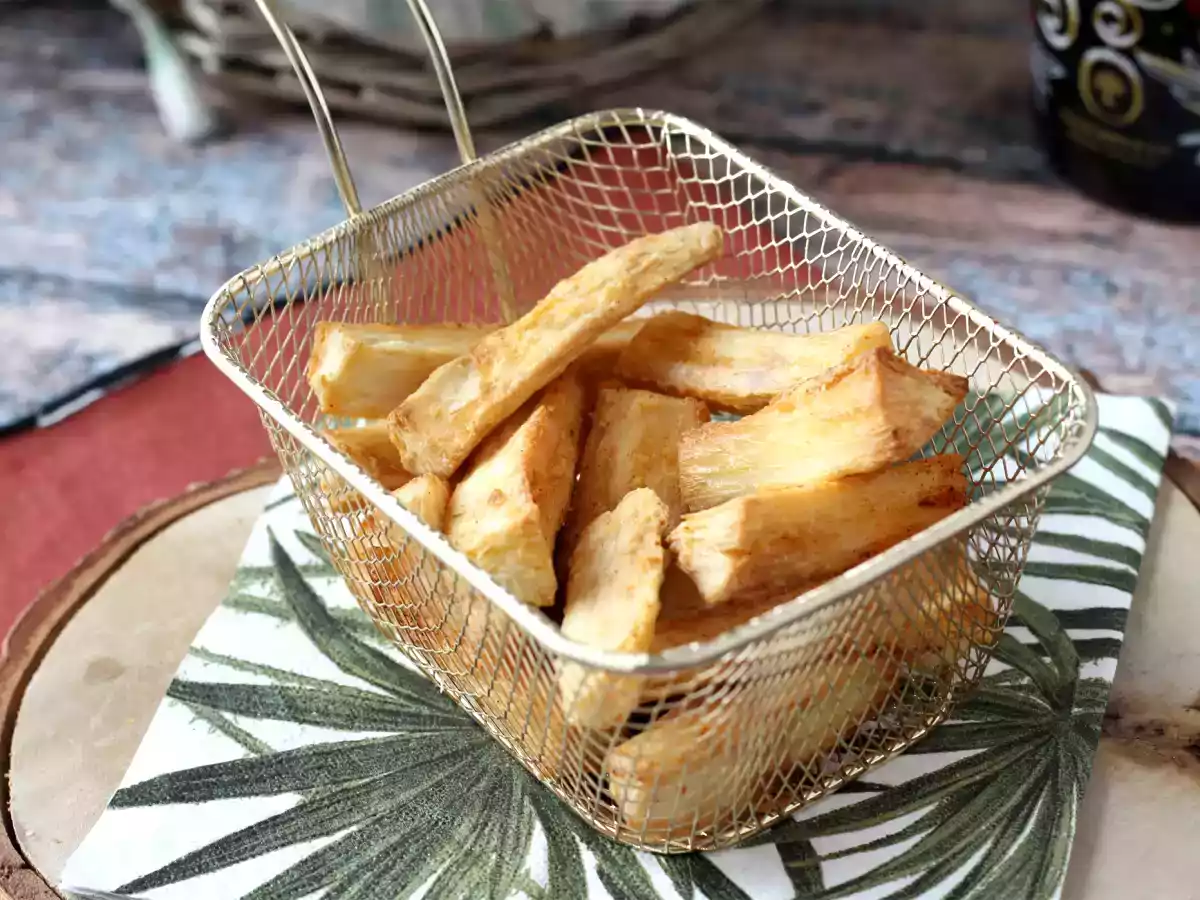 Yuca frita en freidora de aire: un aperitivo crujiente y saludable - foto 3