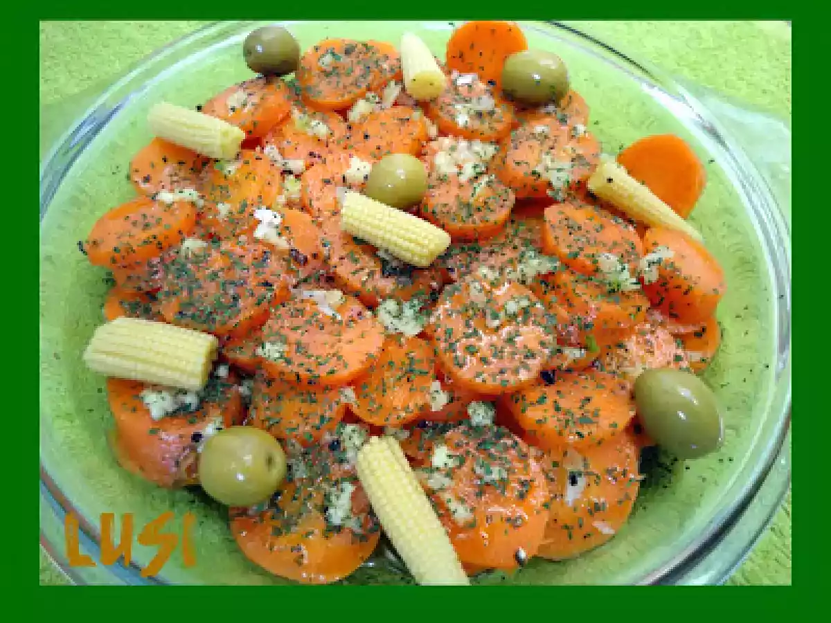 Zanahorias aliñadas