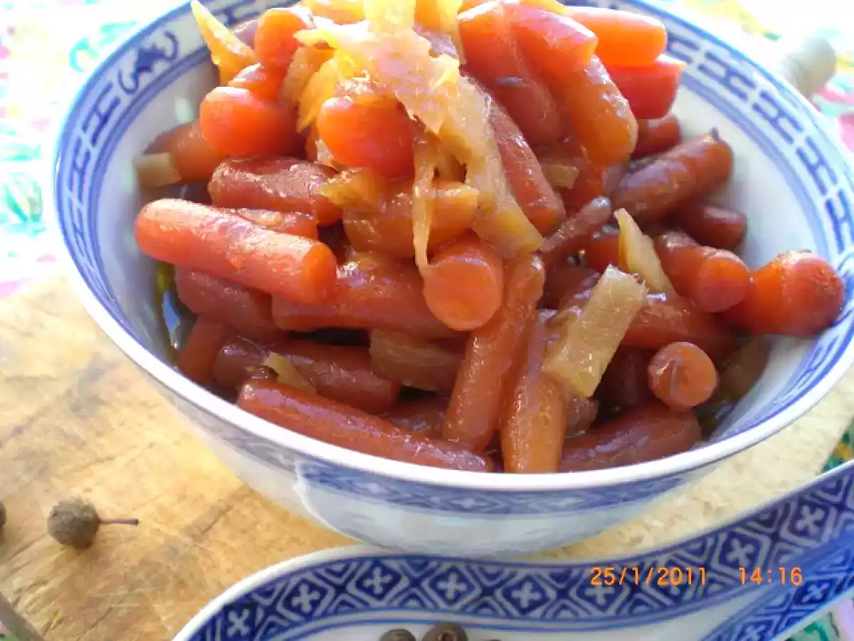 Zanahorias Baby con Jengibre confitado