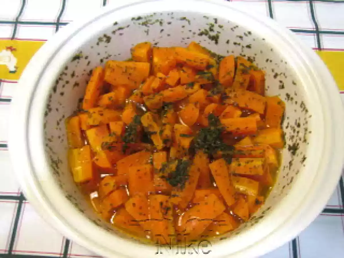 Zanahorias de guarnición al microondas