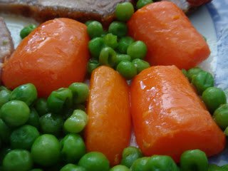 Guisantes salteados con mantequilla